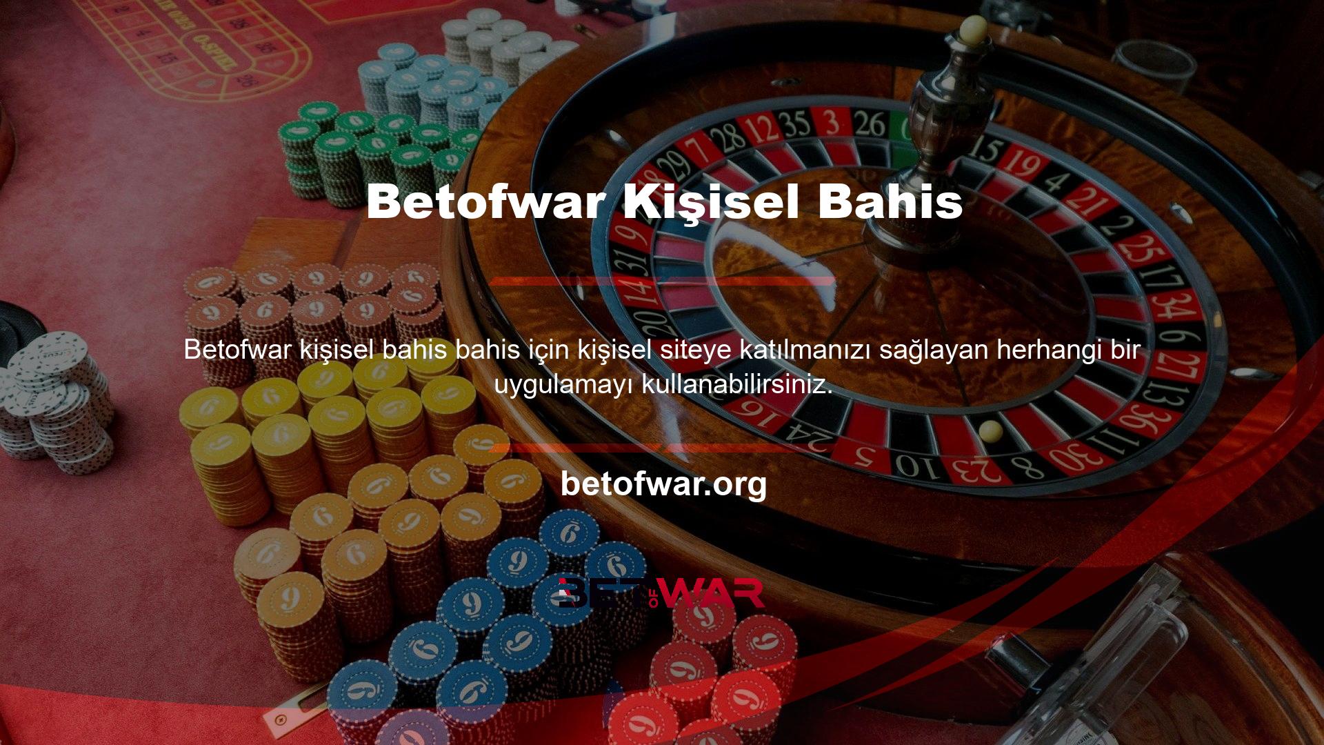 Betofwar güzel bir girişi olan ve canlı bahse girmenizi sağlayan iyi bir casinodur